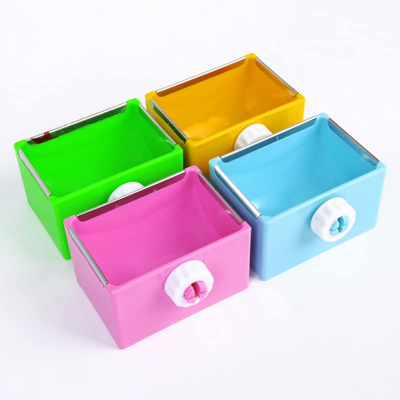 Small Animal Automatic Feeder Food Bowl Water Basin Color Durable Cage Accessories Suitable for Small Birds Parrot Parakeet Chinchilla Squirrel Hamster Guinea Pig Rabbit Green - BeesActive Australia