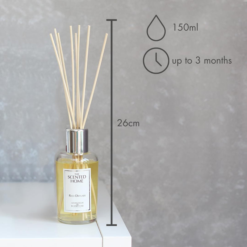 Ashleigh & Burwood Scented Home 150ml Reed Diffuser Fragrance Set - Moroccan Spice - Warm Honey & Nutmeg Scent - For The Home - Recyclable - Includes Reed Diffuser Sticks and Fragrance - Refillable - BeesActive Australia