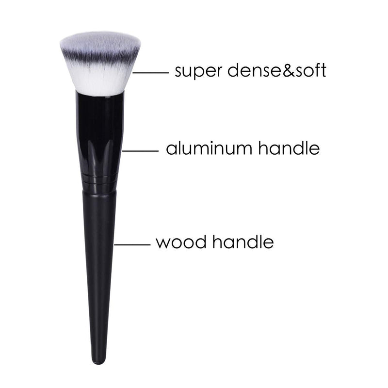 Makeup Brush Foundation Brush Kabuki Flat Top Face Brushes for Liquid Cream or Flawless Powder Buffing Stippling Concealer Flattop Foundation Brush - BeesActive Australia