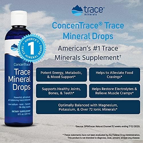 Trace Minerals ConcenTrace Trace Mineral Drops, 0.5 oz - BeesActive Australia