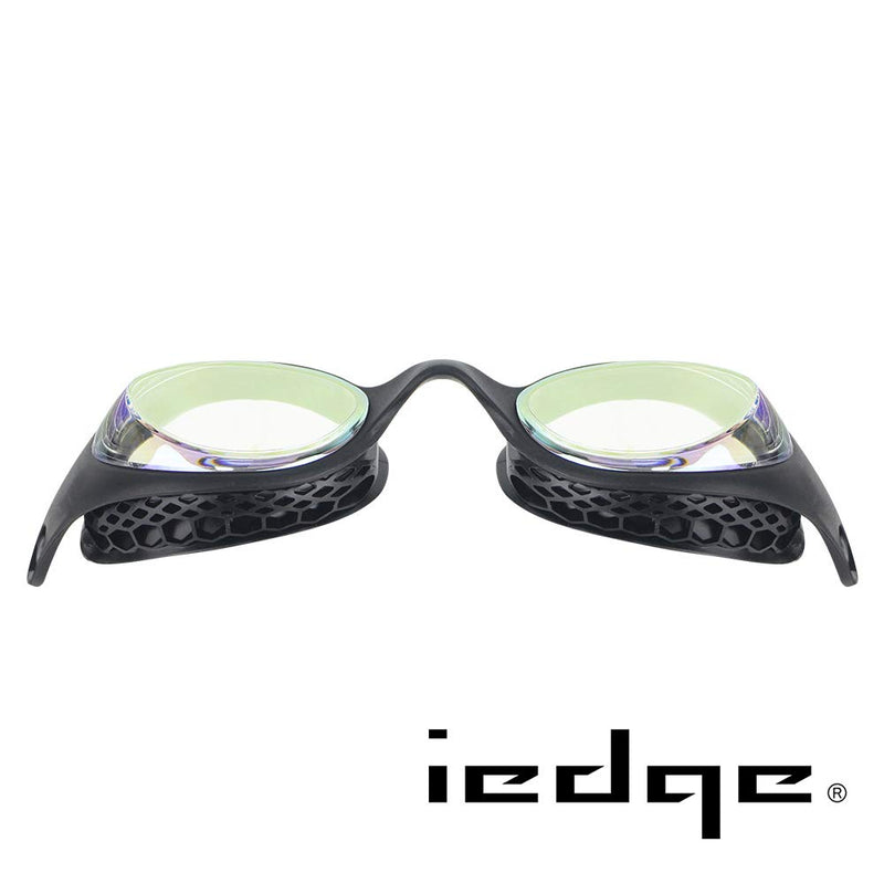 [AUSTRALIA] - iedge Performance & Fitness Junior Swim Goggle - Hydrodynamic Design, Anti-Fog UV Protection for Teens VG-961 Black -2.5 