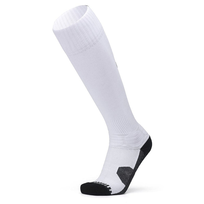 Pelisy Performance Mens Soccer Socks, Over The Calf Compression Athletic Socks for Running & Training, White X-Large - BeesActive Australia