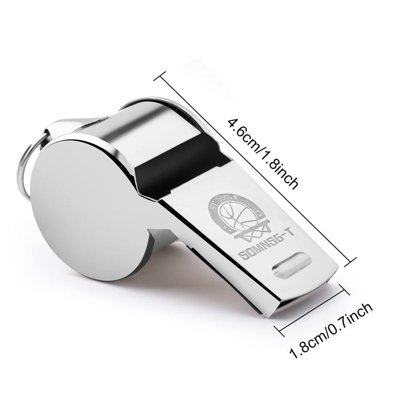 Sdmnsg-T 10 Packs Stainless Steel Whistles with Yellow Lanyard, Coach Whistle Lanyard for Football Coaches and Sports,Referees, Loud Crisp Sound Whistle for Kids - BeesActive Australia