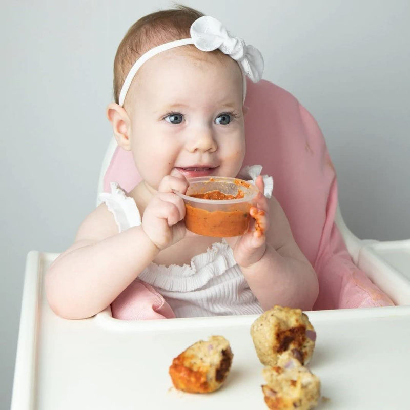 Mummy Cooks, 20 6 Month Plus Weaning Portion Pots for Freezing Baby Food, Reusable, no BPA - BeesActive Australia