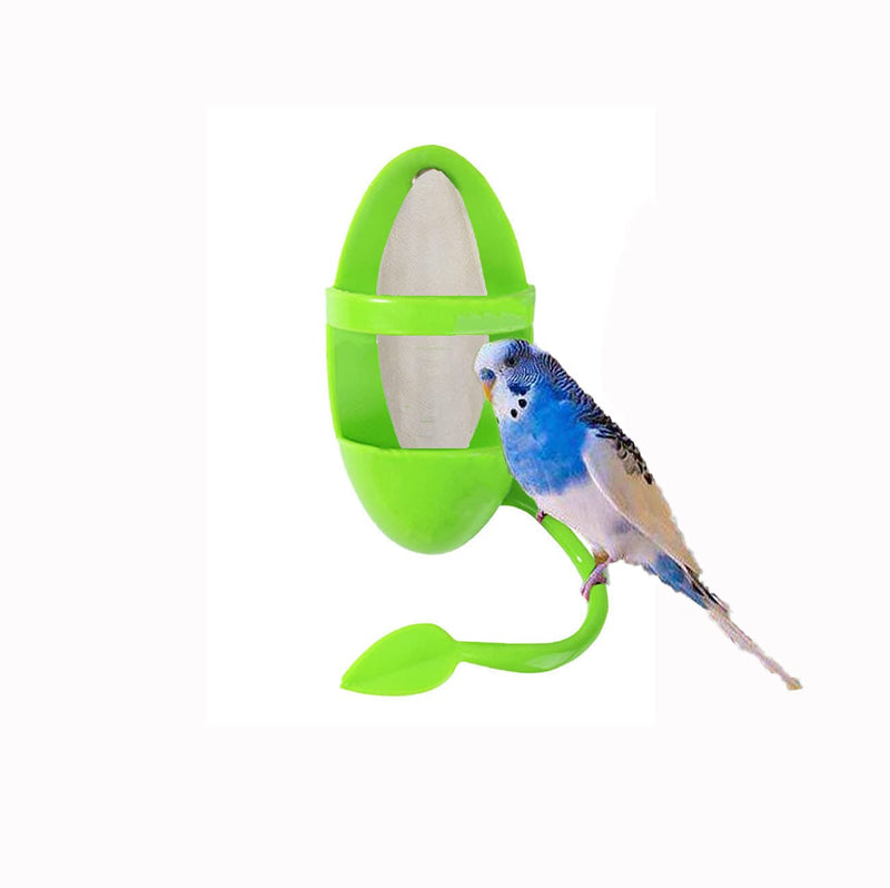 OSWINMART Cuttlefish Bone with Holder (1+2) Sets 3 in 1 Bird Toys(Treat Skewer/Mirror/Perch) Bird Food Holder 3 in 1 Bird Toys(Feeder/Mirror/Perch Bird Toy Toy-A - BeesActive Australia