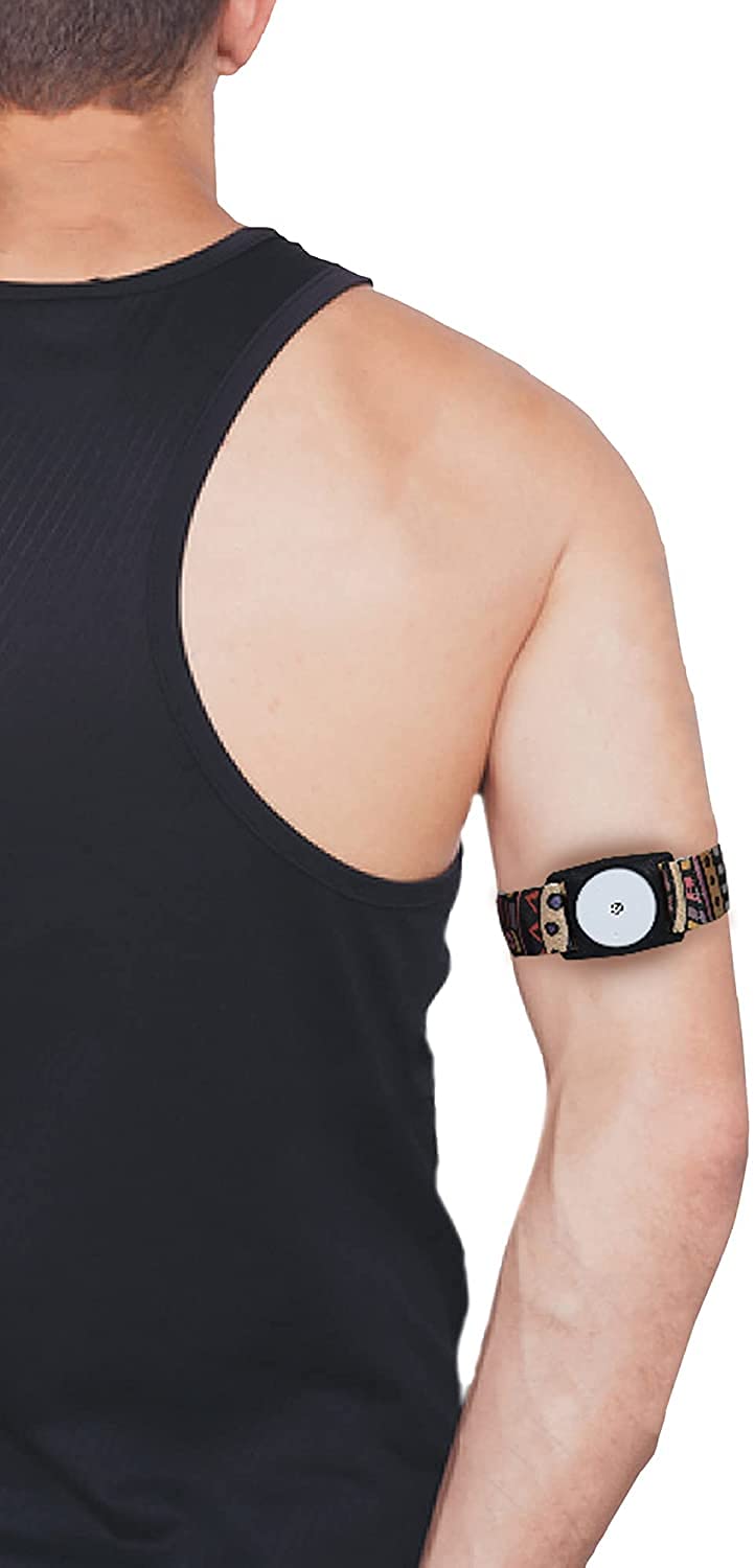 Dia-Style - Elastic Armband for Freestyle Libre 1 & 2 CGM (S (23-29 cm)) S (23-29 cm) - BeesActive Australia