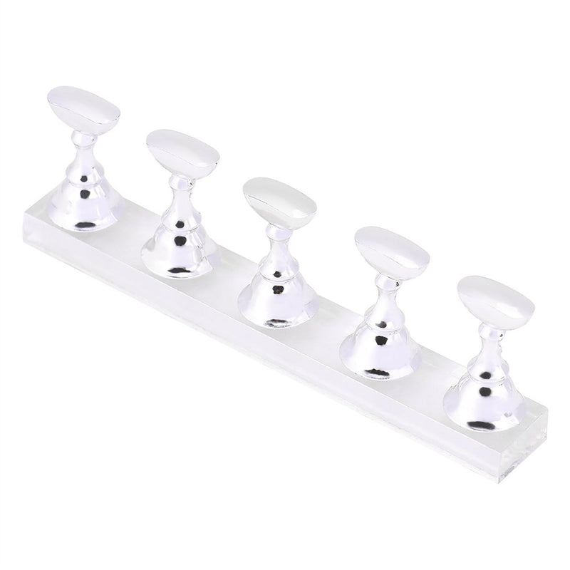 Flexible Acrylic Nail Art Practicing Set, Magnetic Nail Tips Holder, Professional for Salon for Home - BeesActive Australia