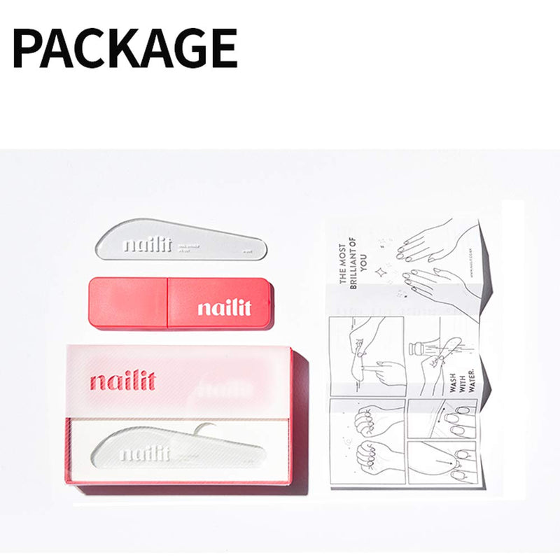 nailit Glass Nail Shiner, Professional Nail Buffer Polisher, Get Natural Crystal Shiny Nails with Comfortable Grip & Nano Glass Nail File, Perfect Fingernails & Toenails Care, Comes with Stylish Case - BeesActive Australia