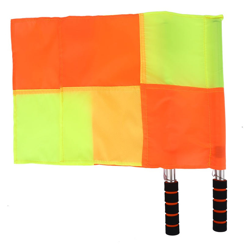 Alomejor 2PCS Referee Flag Waterproof Sports Linesman Flag with Storage Bag for Soccer Football Hockey Training Match - BeesActive Australia