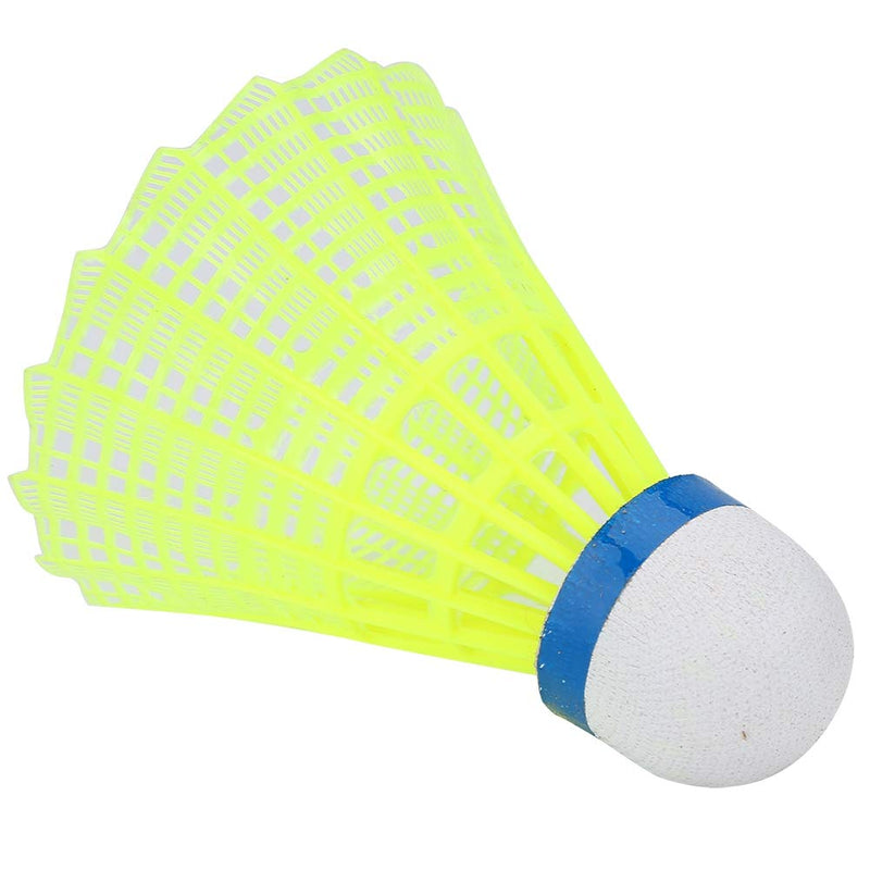 Alomejor Shuttlecocks 6pcs Professional Badminton Ball Yellow Nylon Shuttlecocks Indoor Outdoor Sports Practice Training Badminton - BeesActive Australia