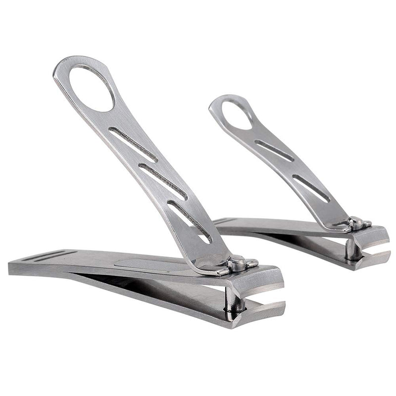 Nail Clippers - Metal Nail Clippers - Clipper for Toenails - Clipper for Fingernails - for Home, Office, Purse, Camping, Travel - Set of 2 - BeesActive Australia