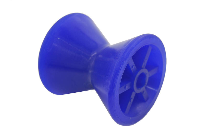 COLOFULWAY 3" Boat Trailer Bow Bell Roller Assembly with 1/2" Shaft fits 3" Bracket, Poly Blue - BeesActive Australia