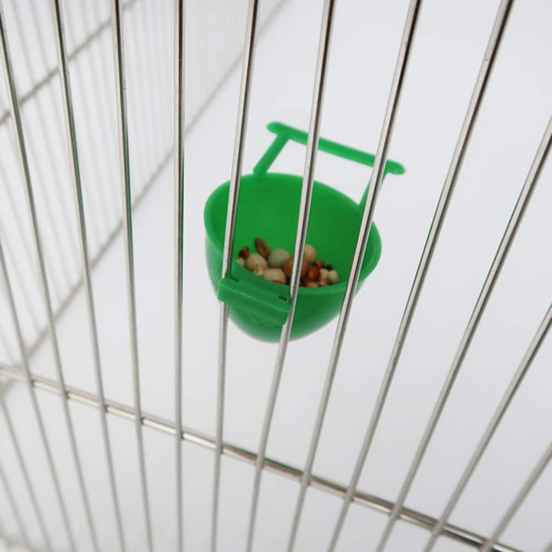 balacoo 10Pcs Bird Feeding Cups Bird Cage Feeders Parrot Feeding Bowls Water Bowl Bird Cage Accessory for Bird Parrot Macaw - BeesActive Australia