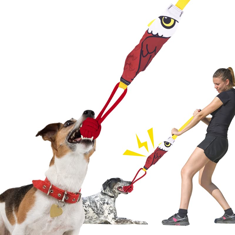 Yizocenguo Dog Rope Toys, Dog Chew Toys for Aggressive chewers,Tug of war Dog Toy, Dog Squeaky Toys, Tough Durable Pull Toys for Small Dogs (Eagle) - BeesActive Australia