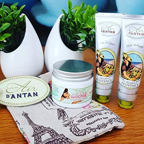 Premium Innovative Un Air d’Antan Hand Scrub with Pumice Stone. Smoothie Hand Care Enriched with Olive Oil and Sweet Almond Oil –Deep Skin Cleansing and Instant moisturisation – 1,7Oz. - BeesActive Australia