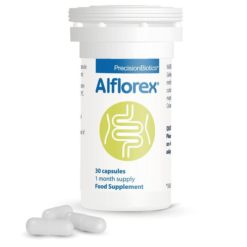 Alflorex Daily Food Supplement - Live and Active Single Strain Bacteria - Scientifically Tested - Easy to take - No Refrigeration - 30 Capsules - BeesActive Australia