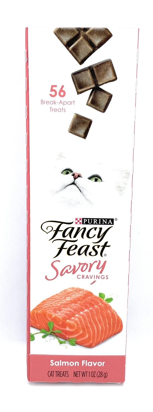 Fancy Feast Savory Cat Food Salmon Treats Flavor Bundle Includes (3) Each: Savory Cravings Salmon Treats (1 oz), Puree Naturals Salmon & Tuna in a Demi-Glace (1.4 oz) & Catnip Toy - BeesActive Australia