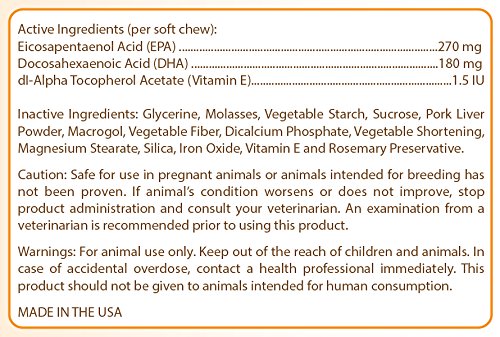 Healthy Breeds Omega HP Fish Oil Skin & Coat Supplement Soft Chews - Over 200 Breeds - Vet Recommended Formula Based on Breed - Helps Reduce Shedding 60 Ct - Small/Medium Breeds Pomeranian - BeesActive Australia