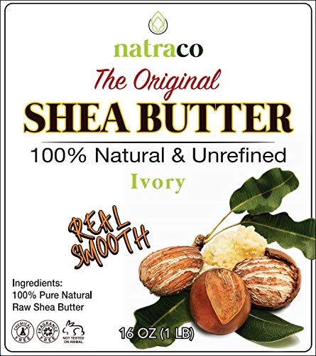 Shea Butter, 100% Natural & Unrefined, Moisturizer or Conditioner For Dry, Cracked Skin, Use on face, body, Hair & DIY Recipes 16 Ounce By natraco - BeesActive Australia
