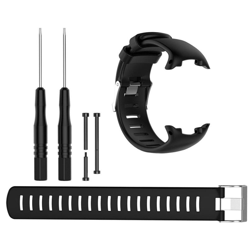 Suunto D4i Strap  Replacement Band for Suunto D4, D4i, and D4i Novo Wrist Dive Computer Watch  Includes Screw bar pins, Loctite, and Tools Black - BeesActive Australia