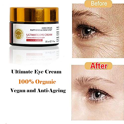 Melek Pro Ultimate Eye Cream - 100% Organic Vegan and Anti-aging Eye Cream for Dark Circles, Wrinkles and Puffiness - BeesActive Australia