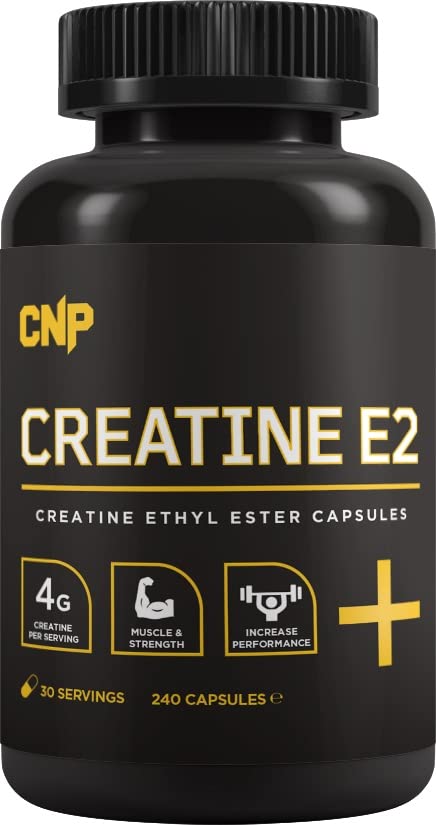 CNP Professional Creatine Range, 500g / 250g Creatine Monohydrate Powder, E2 Ethyl Ester 240 Capsules (E2 Capsules) E2 Capsules - BeesActive Australia