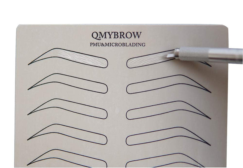 QMYBROW Microblading Practice Skin 10pcs Pre-Sharped No ink Needed Outline Permanent Makeup Eyebrow Comestic Training Skins … - BeesActive Australia