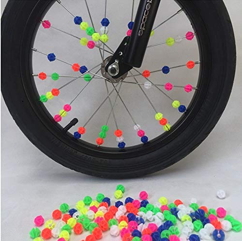 Yun River 108pcs Assorted Colors Bike Bicycle Wheel Spokes Plastic Clip Bead/Spoke Derections - BeesActive Australia