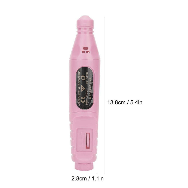 Electric Nail Drill Kit, USB Portable Electric Nail Drill Machine Manicure Pedicure Polishing Shape for Exfoliating, Grinding, Polishing, Nail Removing, Acrylic Nail Tools(Pink) - BeesActive Australia