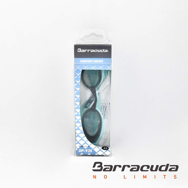 [AUSTRALIA] - Barracuda OP-935 Optical Swim Goggle - Scratch-Resistant Corrective Lenses, Honeycomb-Structured Gaskets Comfortable Easy Adjusting for Adults (93595) -8.0 