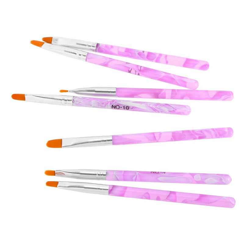 Frcolor 7pcs UV Gel Nail Brush Builder Brush Pen Nail Art Tips Painting Brush Pen Set - BeesActive Australia