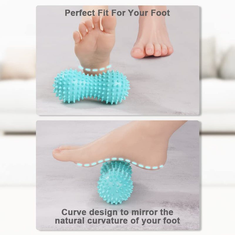 URAQT Spiky Massage Ball, 3 Pack Hard Spiky Massage Ball Roller Set, Professional Physical Therapy Massage Balls for Myofascial Release, Trigger Point Deep Tissue Massage, Plantar Fasciitis Recovery - BeesActive Australia