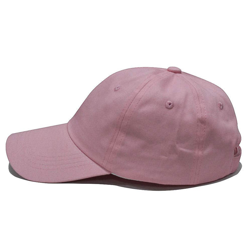 Plain Baseball Cap, 100% Cotton Classic Baseball Hat, Low Profile Plain Adjustable Dad Caps for Men and Women Pink - BeesActive Australia