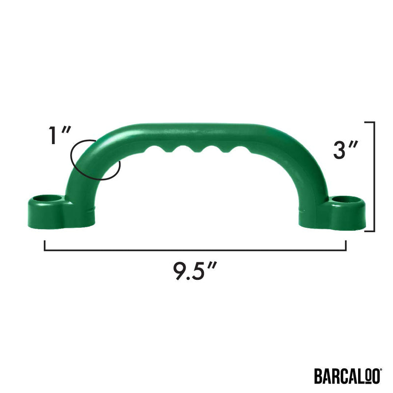Playground Safety Handles - Green Grab Handle Bars for Jungle Gym 7 inch, Green - BeesActive Australia
