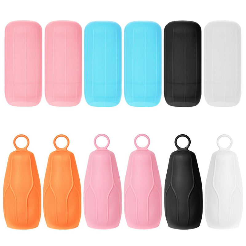 Aucuu 12 PCS Elastic Sleeves for Travel, Silicone Toiletry Sleeves for Travel Size Bottles, Reusable Leak Proof Bottle Covers for Body Wash Shampoo Container In Luggage 12pcs Blue+orange+pink+white+black - BeesActive Australia