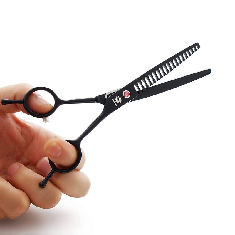 Dream Reach Professional Pet 7.0 Inches Cat Dog Grooming Shears Scissors, Straight, Curved, Thinning/Blending/Chunking Scissors Kit Chunker Shear - BeesActive Australia