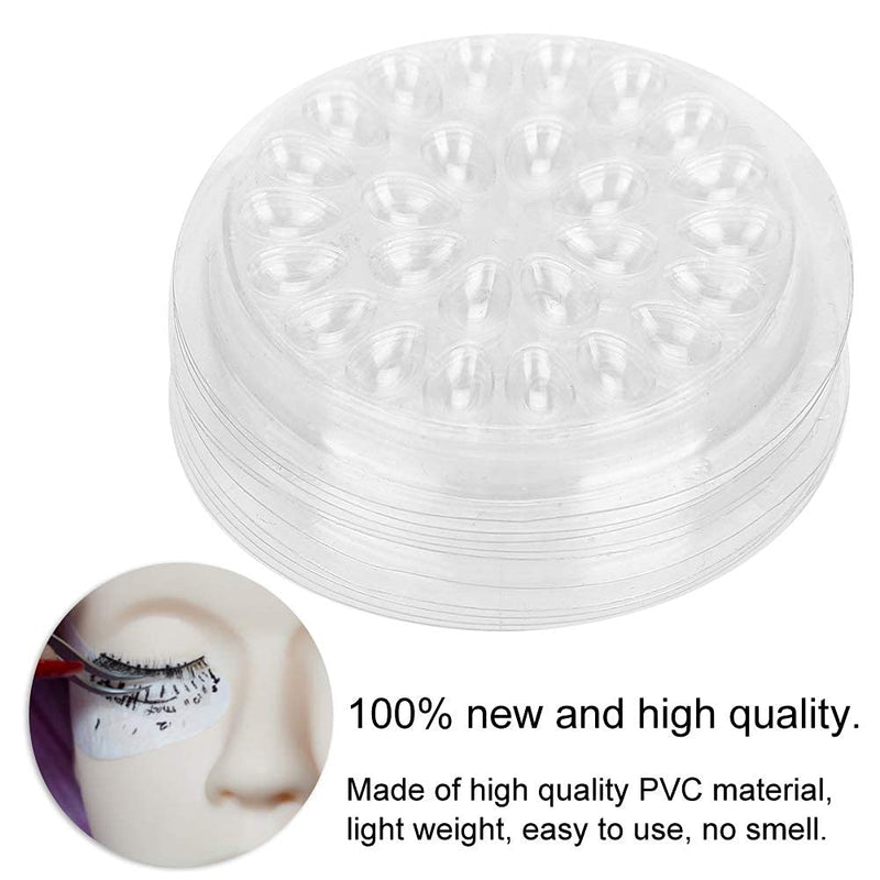 Eyelash Glue Holder 50pcs Disposable Eyelash Glue Holder Transparent Plastic Eye Lash Extension Glue Stand Pad - BeesActive Australia
