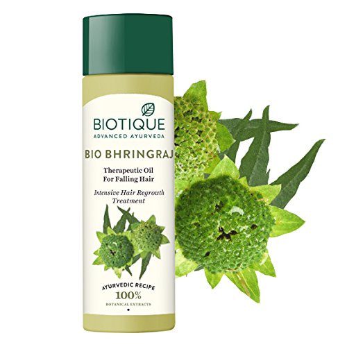 Biotique Bhringraj Fresh Growth Therapeutic Oil For Fine and Thinning Hair 120 Ml/ 4.06 Oz. 120 ml (Pack of 1) - BeesActive Australia