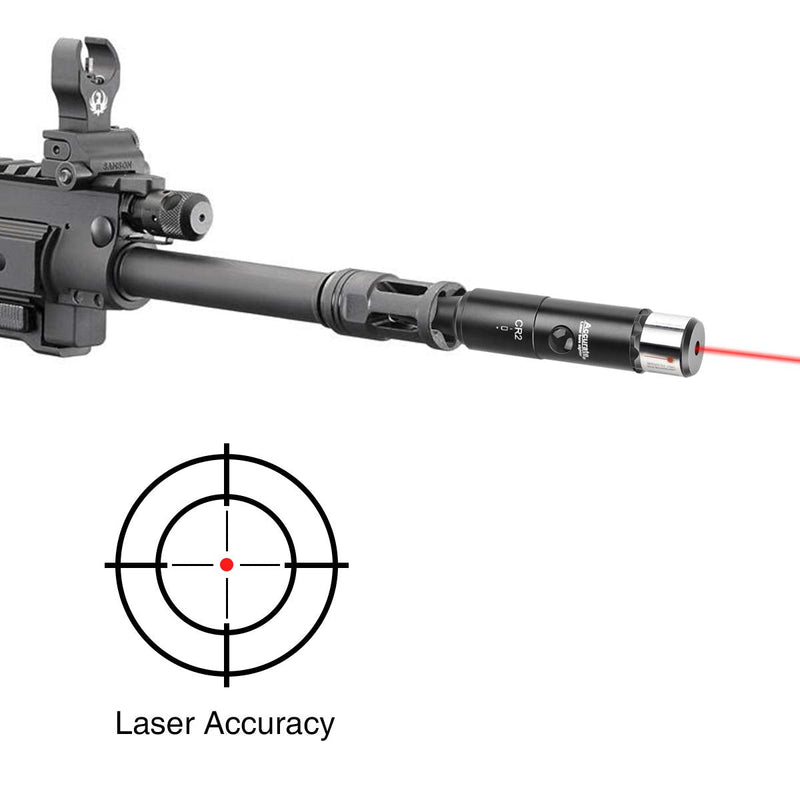 EZshoot Bore Sight Kit Bright Green or Red Dot BoreSighter with Big Button Switch for .17 to .54 Caliber Rifles Pistols Hunting red laser - BeesActive Australia