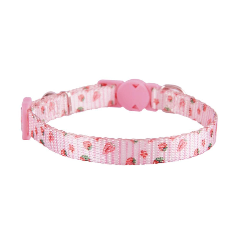 Ewinoom Adjustable Cat Collars Pack of 2 Breakaway Floral Cute Cat Collar with Bell for Female Kitten Neck 7.5"-11.4" Floral Pink + Purple - BeesActive Australia