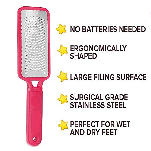 Surgical Grade Stainless Steel Foot Rasp,Elisabeh Dual Sided Foot File And Callus Remover,Used On Both Wet And Dry Feet to Remove Hard Skin - BeesActive Australia