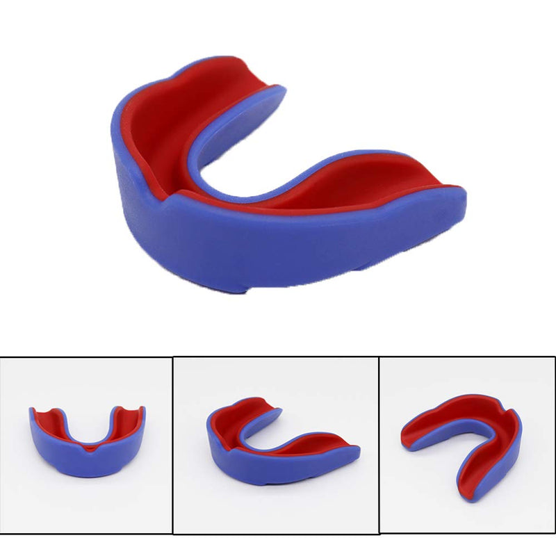 CT-Tebrun Sports Mouth Guard for Kids Youth/Adults-Mouthguard for Lacrosse, Basketball, Karate, Flag Football, Martial Arts, Rugby, Boxing, MMA, Hockey -Free Carrying Case for Mouthguard Blue Red Youth(AGE 11&up) - BeesActive Australia