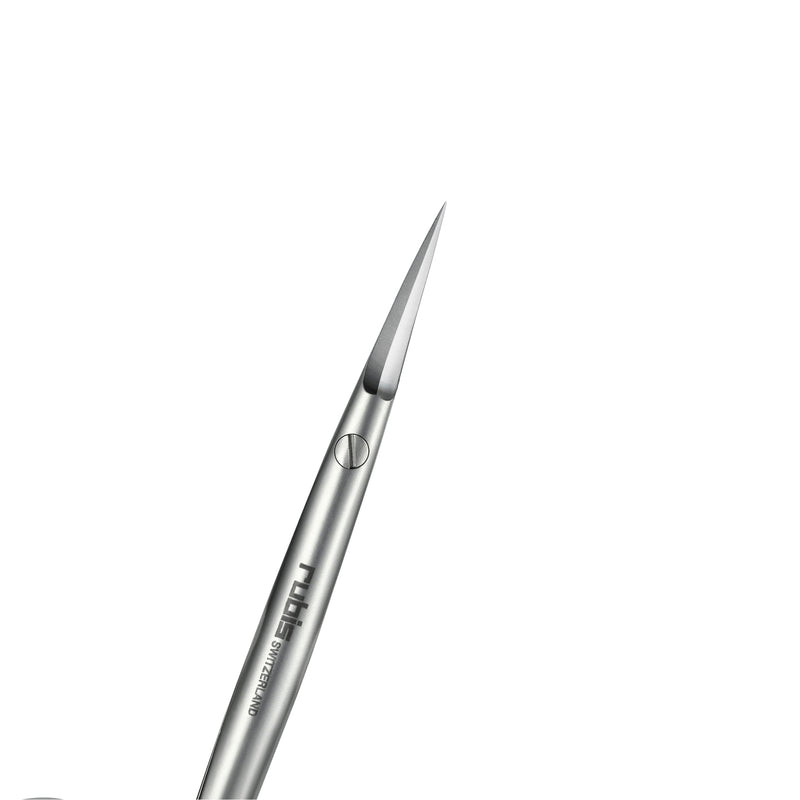 Rubis Stainless Steel Cuticle Scissors for Precise Fingernails and Cuticles, 1F002, Silver,Rubis Switzerland Swiss Made World Renowned Precision - BeesActive Australia