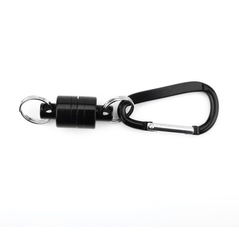 Fishing Magnetic Release Holder Fly Fishing Landing Net Release Clip Hanging Buckle for Outdoor Fishing black - BeesActive Australia
