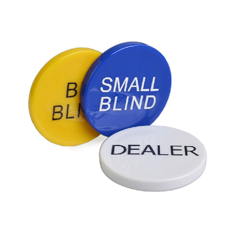 Smartdealspro 3pcs Small Blind, Big Blind and Dealer Poker Buttons - BeesActive Australia