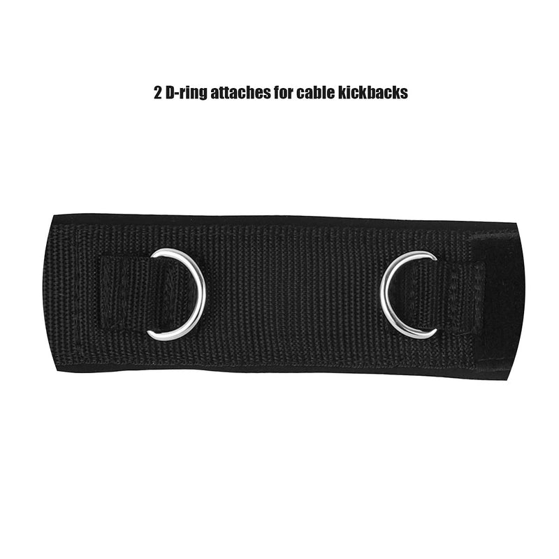 Vishusju 1 Pair Thigh Strap Neoprene Padded Fitness Legs Cuff Adjustable Strength Training Accessories Speed Exercise for Taekwondo Football Running - BeesActive Australia