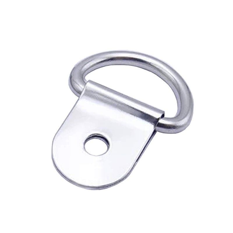 30 Pack Small Steel D-Ring Tie Downs, ExcelFu D Rings Anchor Lashing Ring for Loads on Case Truck Cargo Trailers RV Boats - BeesActive Australia