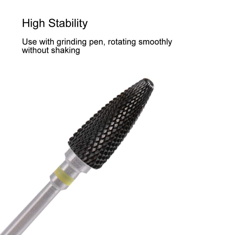 Ceramic Nail Drill Bits,5 Types Ceramic Nail Manicure Drill Tools Cylinder Shape Grinding Head Nail Drill Bit for Nail Polishing Manicure Tools(01) 01 - BeesActive Australia