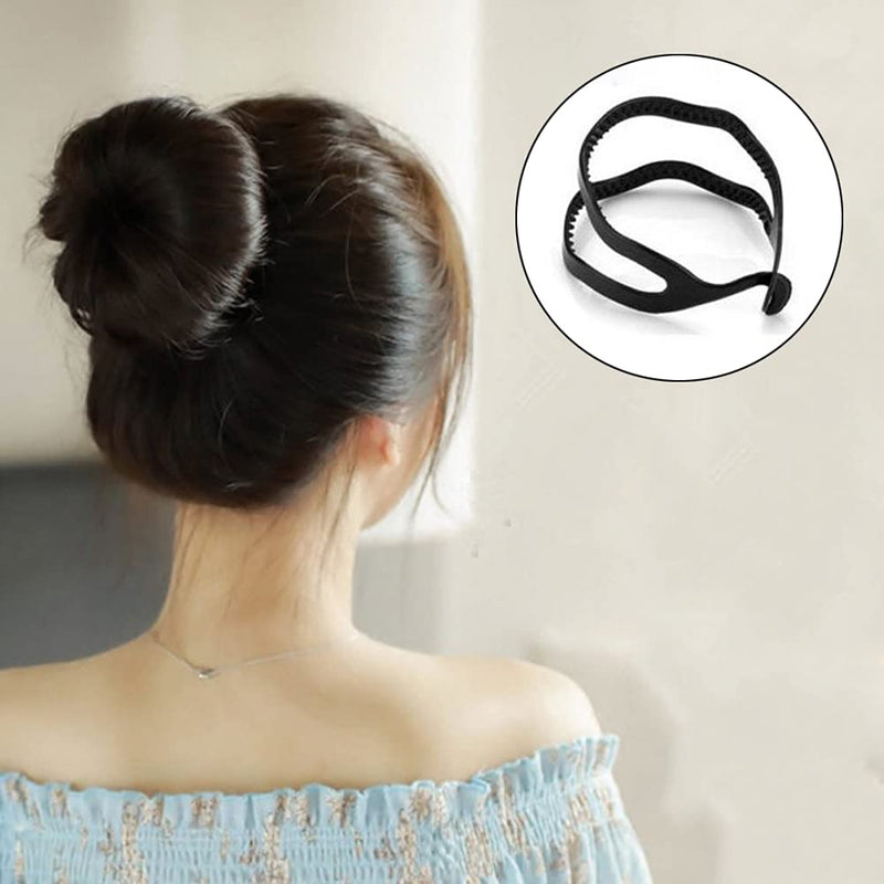 5 Pcs Plastic Bun Shaper Magic Bun Maker Curler Roll Hair Tool Hair Styling Accessories for Women Girls - BeesActive Australia