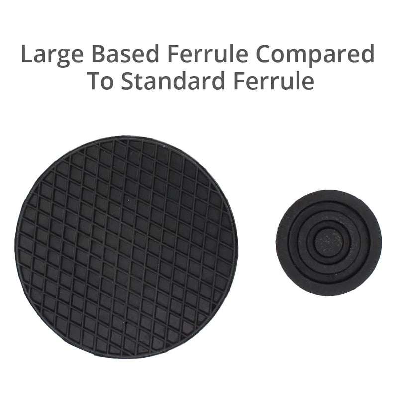 19mm 3/4" Large Based Self-Standing Rubber Foot Tip Ferrule for Walking Sticks and Canes - by Lifeswonderful - BeesActive Australia
